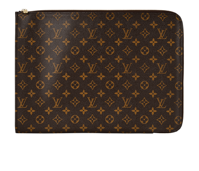Louis Vuitton Laptop Case, &pound;495, Accessories, Brown, Canvas, Front view